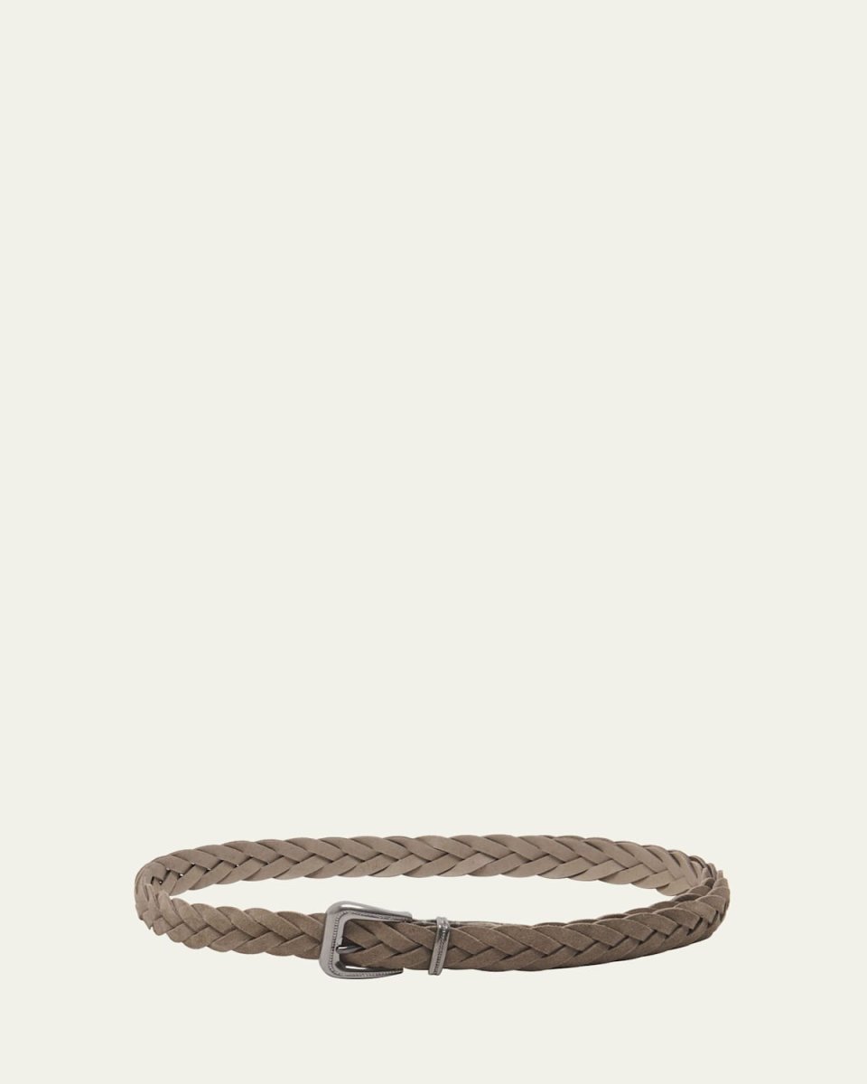 Braided Suede Western Belt